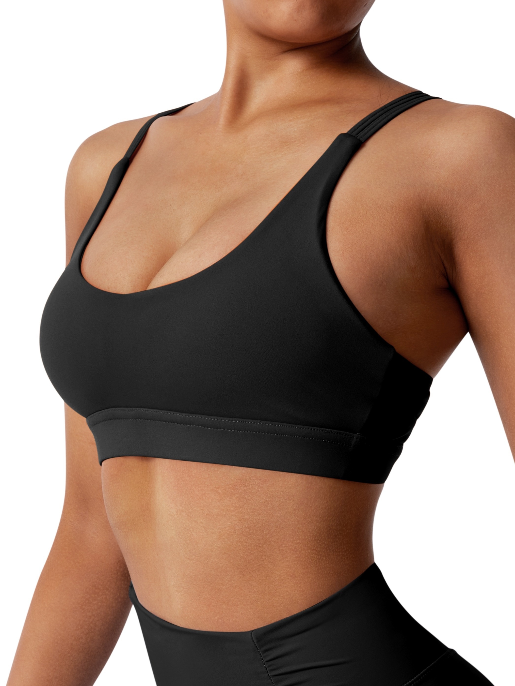 Solid Seamless Strap Sports Underwear Fitness Yoga Running - Temu