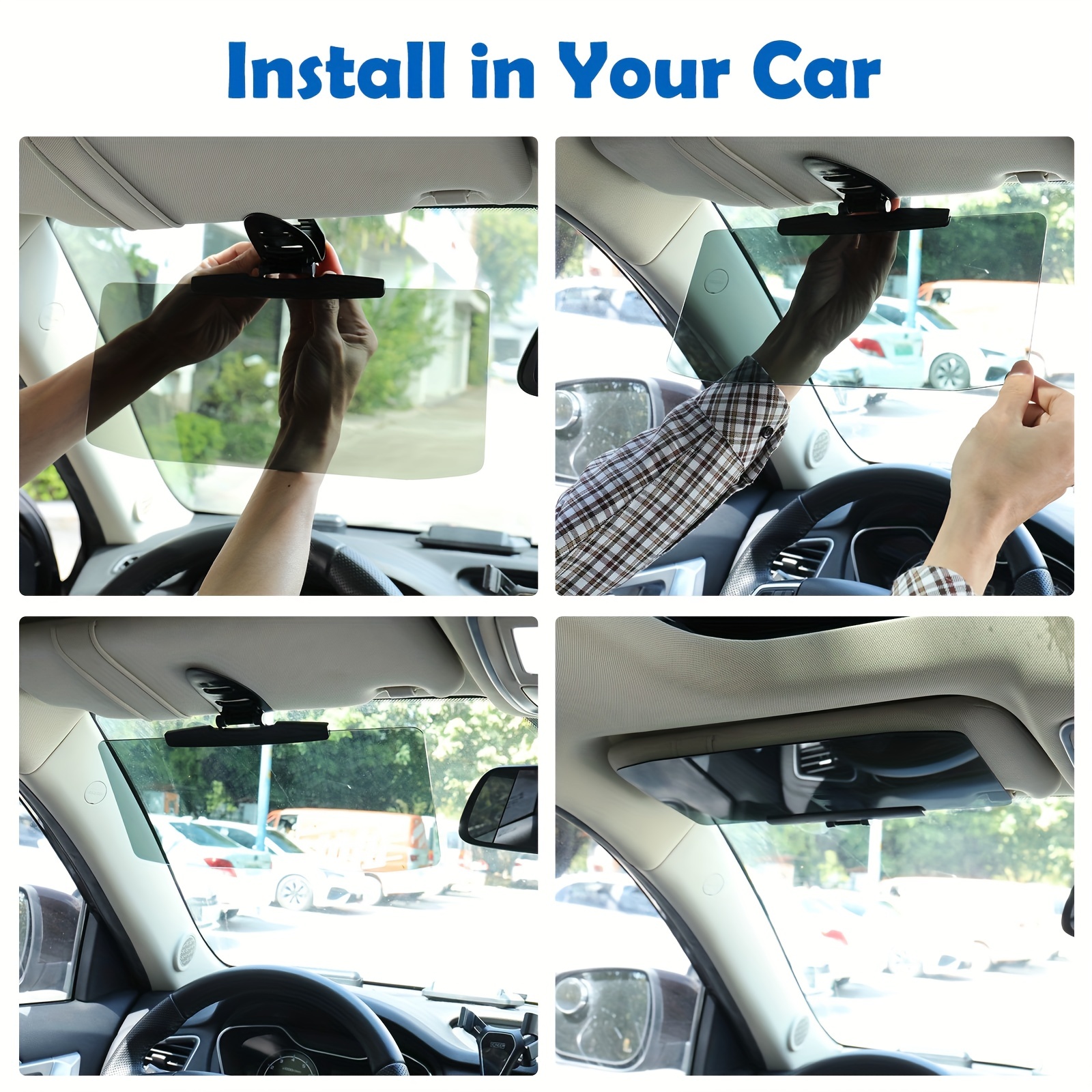 Car Sun Visor Extension Adjustable Anti-Glare Car Sun Visor Extender  Applicable To Trucks, Cars, Front Seat Driver Or Passenger