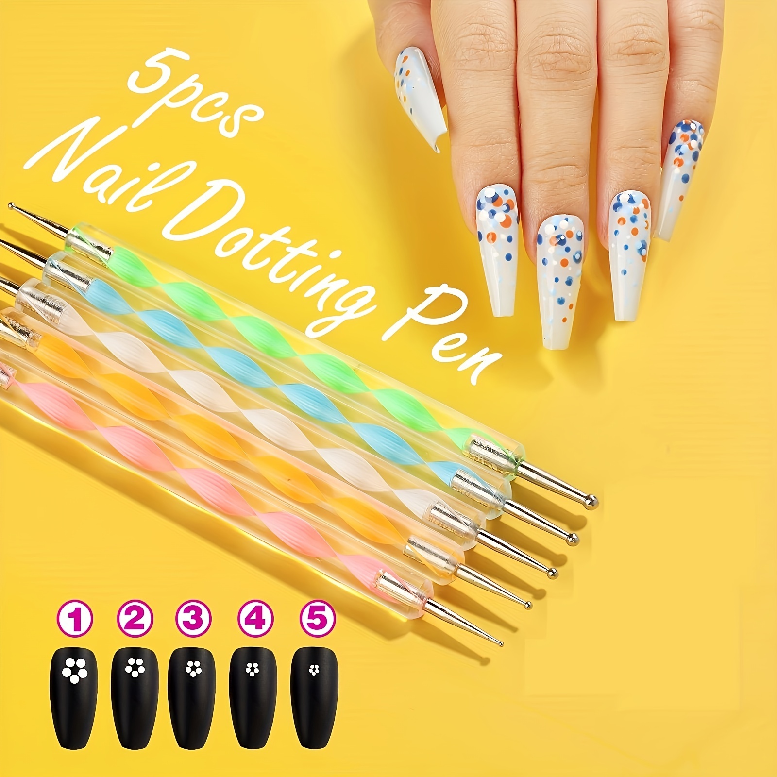 Nail Brush Nail Tool Kit With Nail Brush Nail Point Tool Fine Glitter Nail