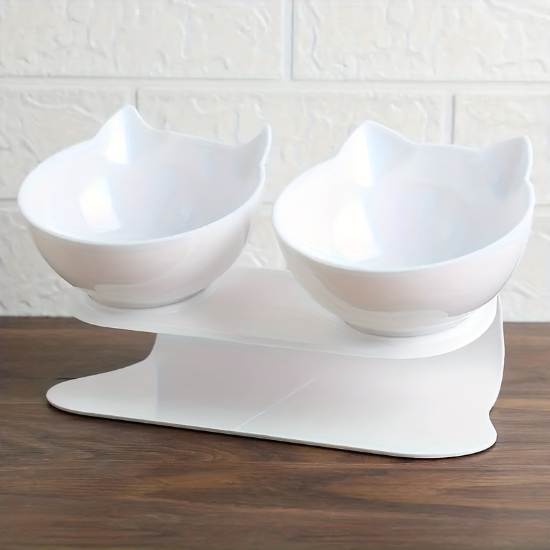 Elevated Dog Double Bowls With Non slip Stand - Temu