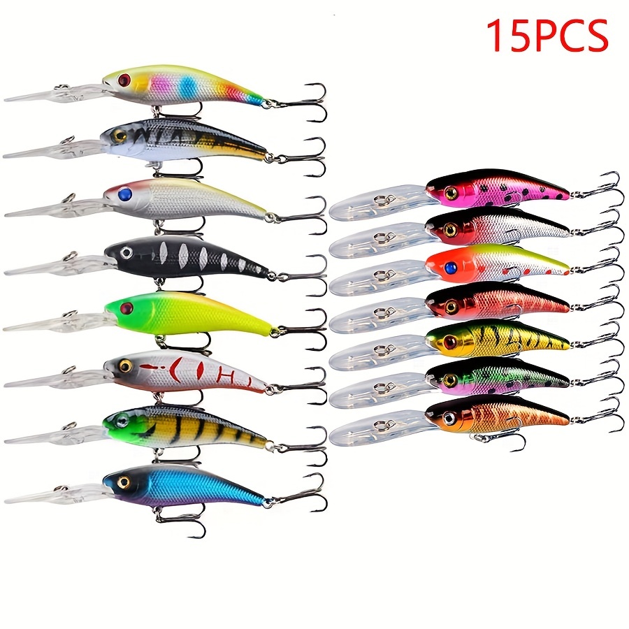 5pcs Premium Minnow Fishing Lure Set - Realistic Crankbait Lures for Bass  Fishing - Durable and Lightweight Tackle - 10cm/3.94in Length and 8g/0.28oz