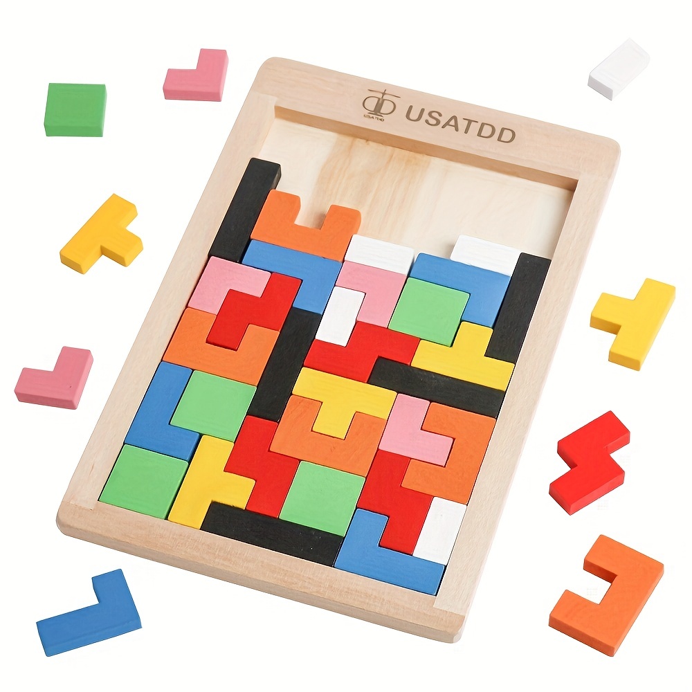 Nouveau jouet de puzzle en bois pour enfant casse tête de - Temu France