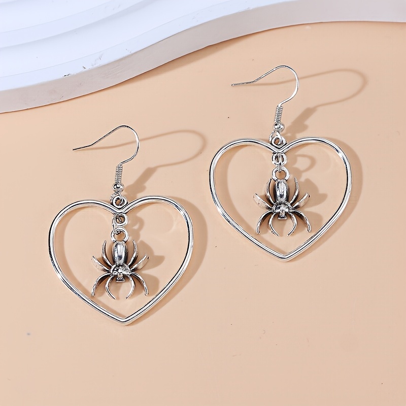 Silver Plated Big Hollow Out Heart Charms Pendants - Temu
