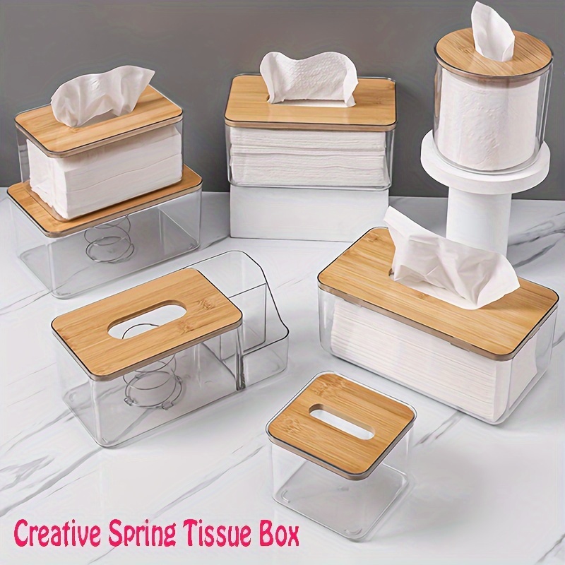 Clear Tissue Box Living Room Desktop High end Rectangle Draw - Temu