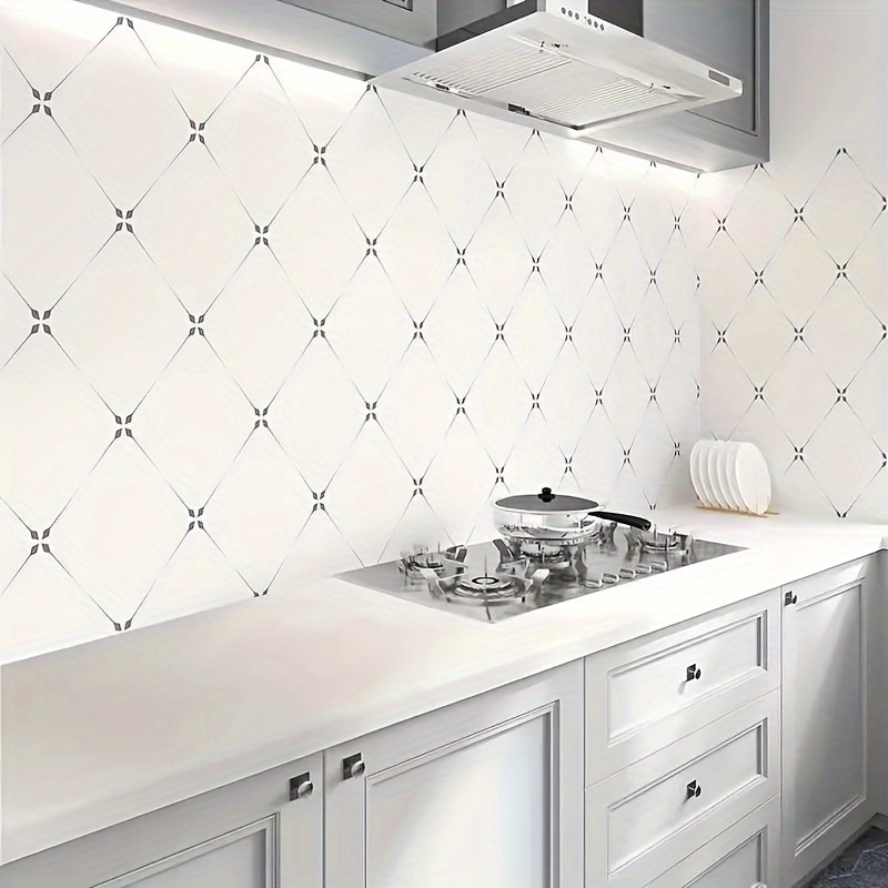 Kitchen Backsplash Stickers Wallpaper Peel Stick Wallpaper - Temu