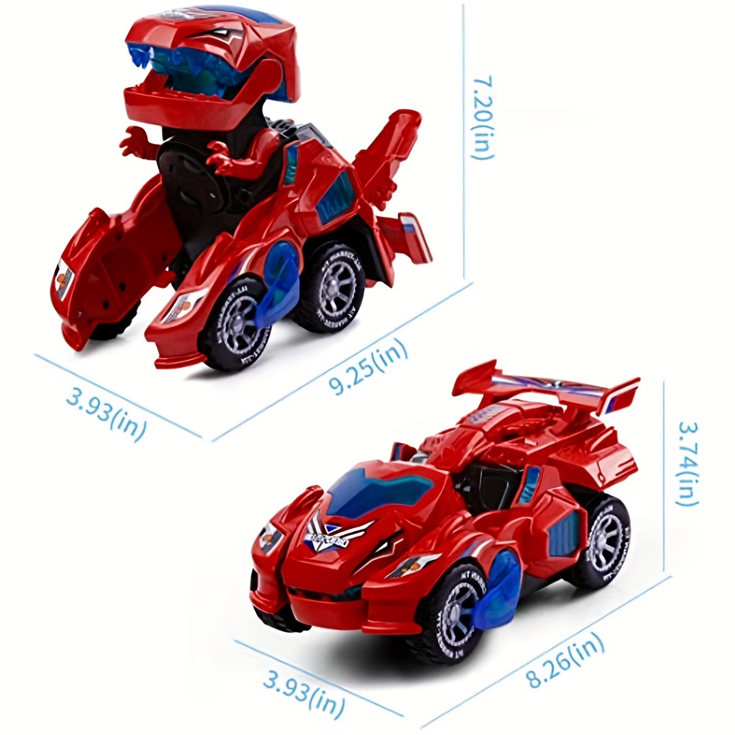 Transforming dinosaur best sale led car