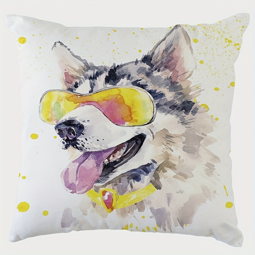Vintage Animal Square Cushion Cover - Zipper Closure