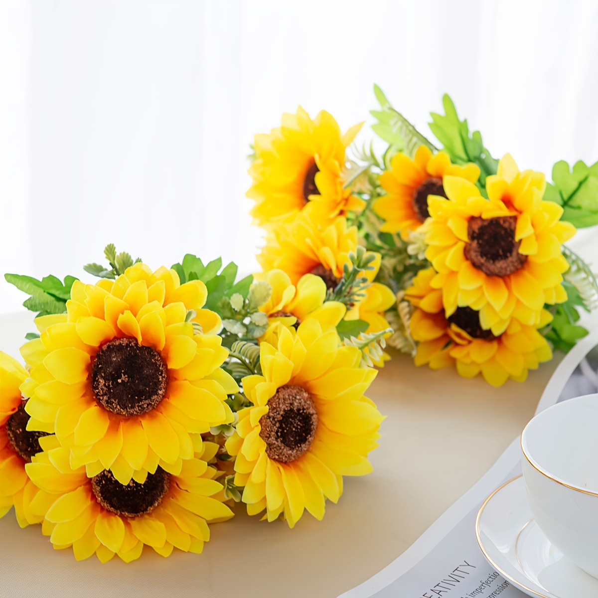 Artificial Flowers Daisy Bouquet Winter Christmas Spring New - Temu