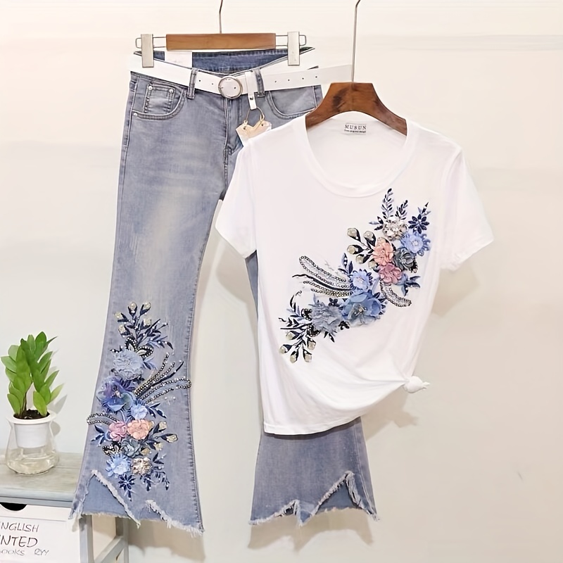 Flower Embroidery Applique, Three-dimensional Symmetrical Clothing  Accessories, Hand Sewing Water Soluble Patches For Jackets, Sew On Patches  For Clothing Backpacks Jeans T-shirt, No Back Glue - Temu Malaysia