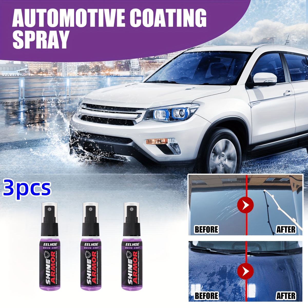 1 Rapid Ceramic Coating Fortify Car Wax Polish Spray - Temu