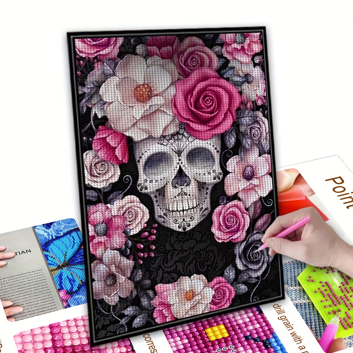 Diamond Painting Skull Tree Diamond Art Kits For Adults full - Temu