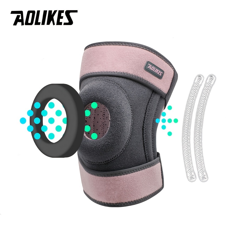 AOLIKES-rodillera de compresión para el gimnasio, rodilleras deportivas  para artritis, menisco y ligamento, 1 piezas