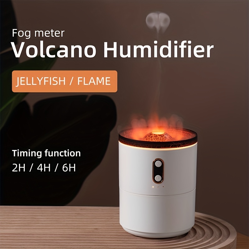 CLIUNT Humidificateur Volcan, 300ML Diffuseur d'arôme Volcan, Diffuseur  d'arôme de Flamme volcanique, Humidificateur à diffuseur de Flamme, pour Le  Bureau à Domicile : : Cuisine et Maison