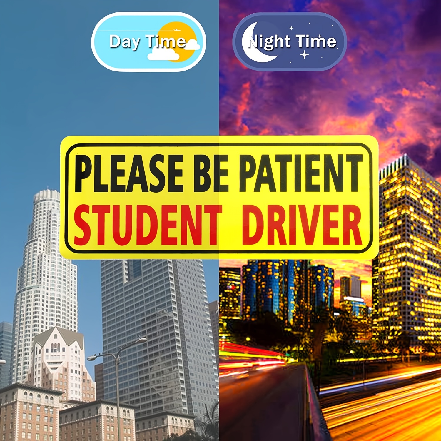 Student Driver Magnet Car Please Patient Student Driver - Temu