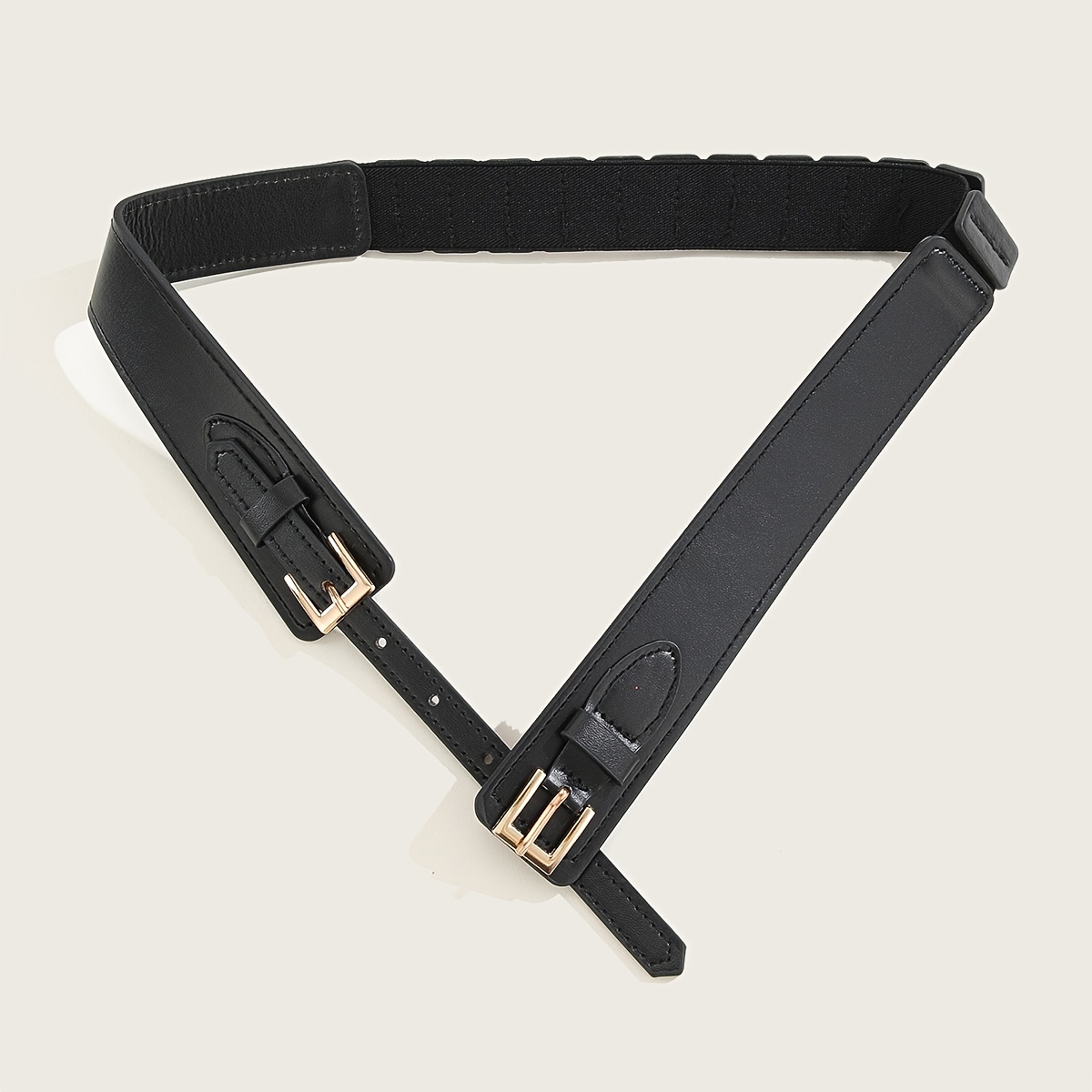 Cinturón Elástico Elástico Ajustable De Moda - Temu