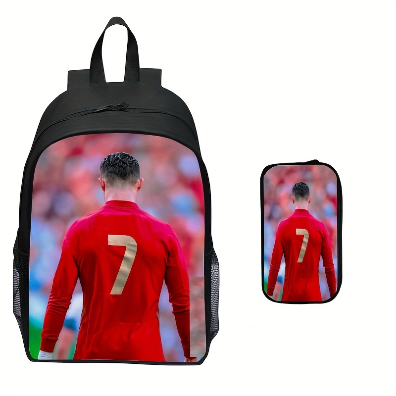 Mochila deportiva personalizada con número de jugador de fútbol, mochila  escolar para niños, bolsas de viaje casuales para estudiantes, niñas y  niños
