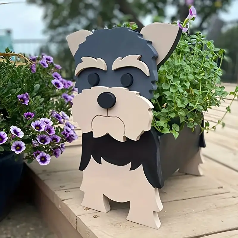 Dog Flower Pot, Plant Container Holder, Animal Flower Pot For