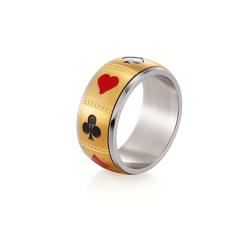 Men's Casual Geometric Patterns Finger Ring, 316 Stainless Steel