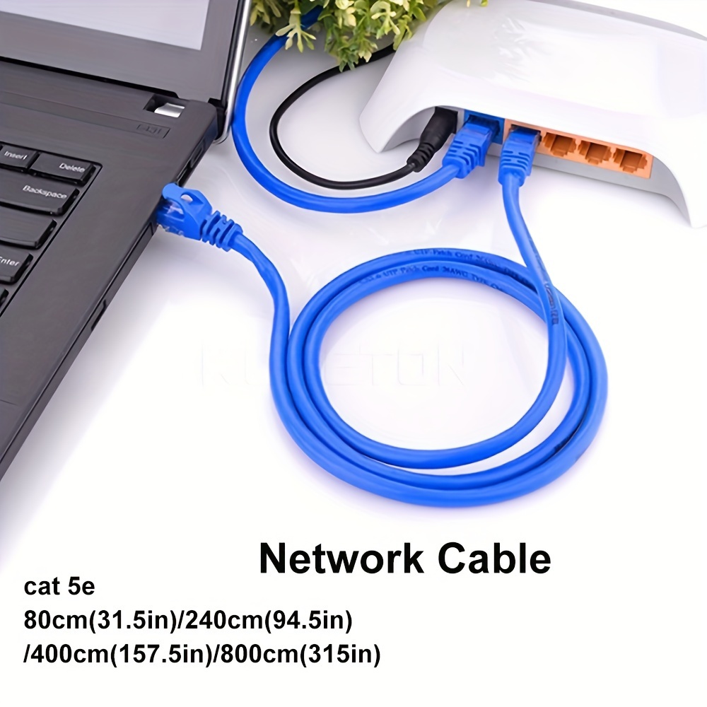 CAT 8 Ethernet Cable, GLANICS 75 ft Internet Cable with 20 clips,  Outdoor&Indoor for Routers, Modems, POE, Gaming, Xbox, Switches, Network  Adapters, PS5, PS4, PC, Laptop, Desktop (Black) 
