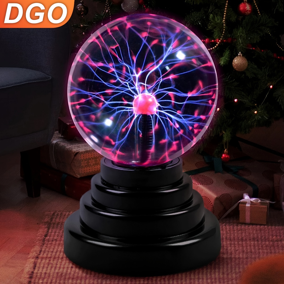 Blue 12 Tesla Plasma Ball Sphere Holiday Party Bar Lamp Light Lighting  Decor