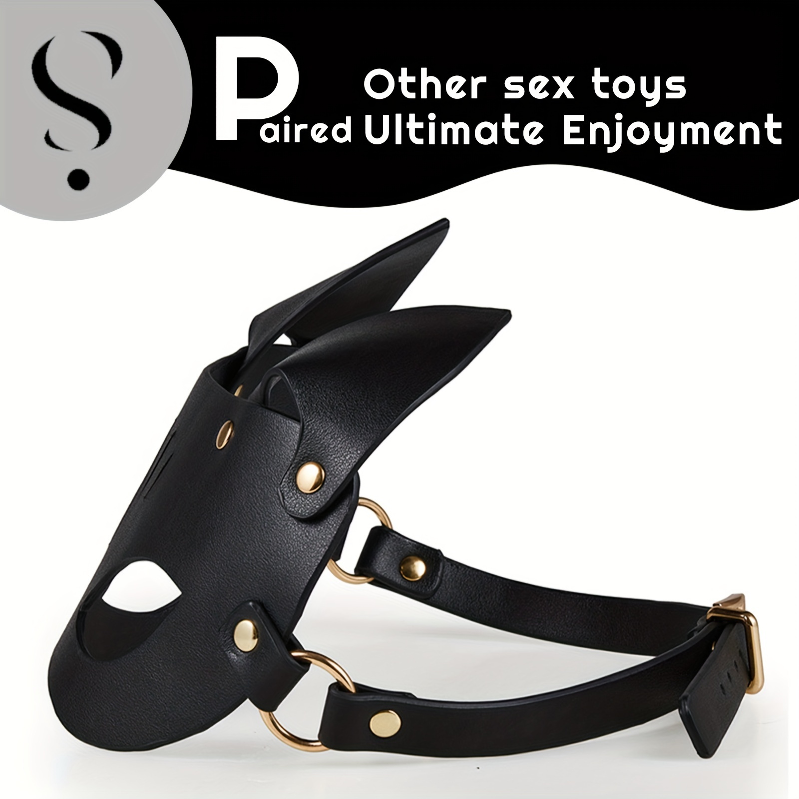 Bdsm Leather Bondage Mask Sex Face Restraint Head Hood Sm Temu