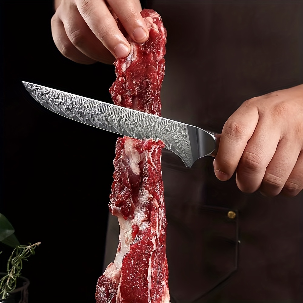 Juego de 2 cuchillos de carnicero - Cuchillo de chef serbio y cuchillo de  carnicero resistente, cuchillo de corte de carne forjada a mano para el