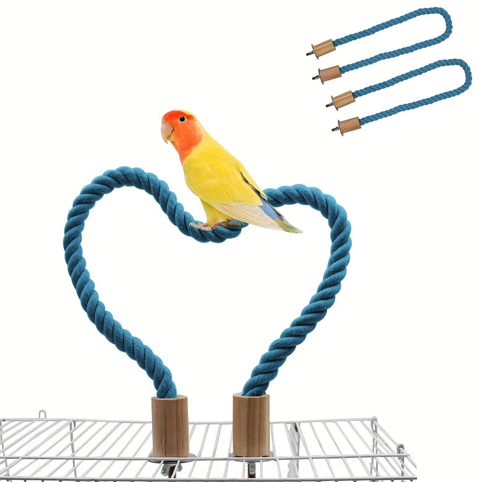 Parrot Standing Climbing Toy Bird Rope Perch Bird Swing Cage - Temu