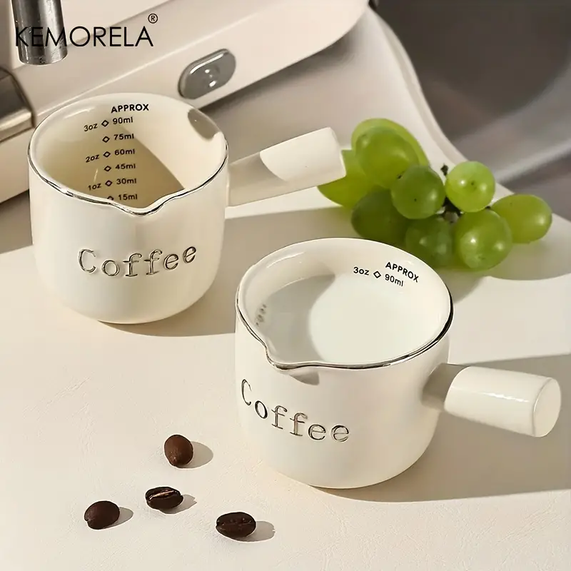 Ceramic Coffee Measuring Cup Espresso Cups Espresso Shot Cup - Temu