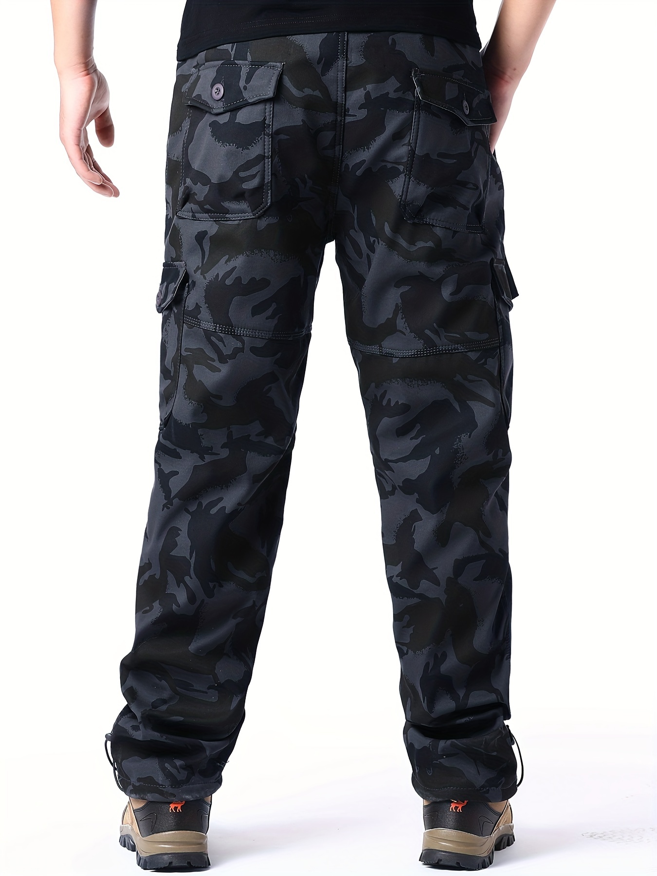 Pantalones Cargo Hombre Pantalones Casuales Algodón Múltiples