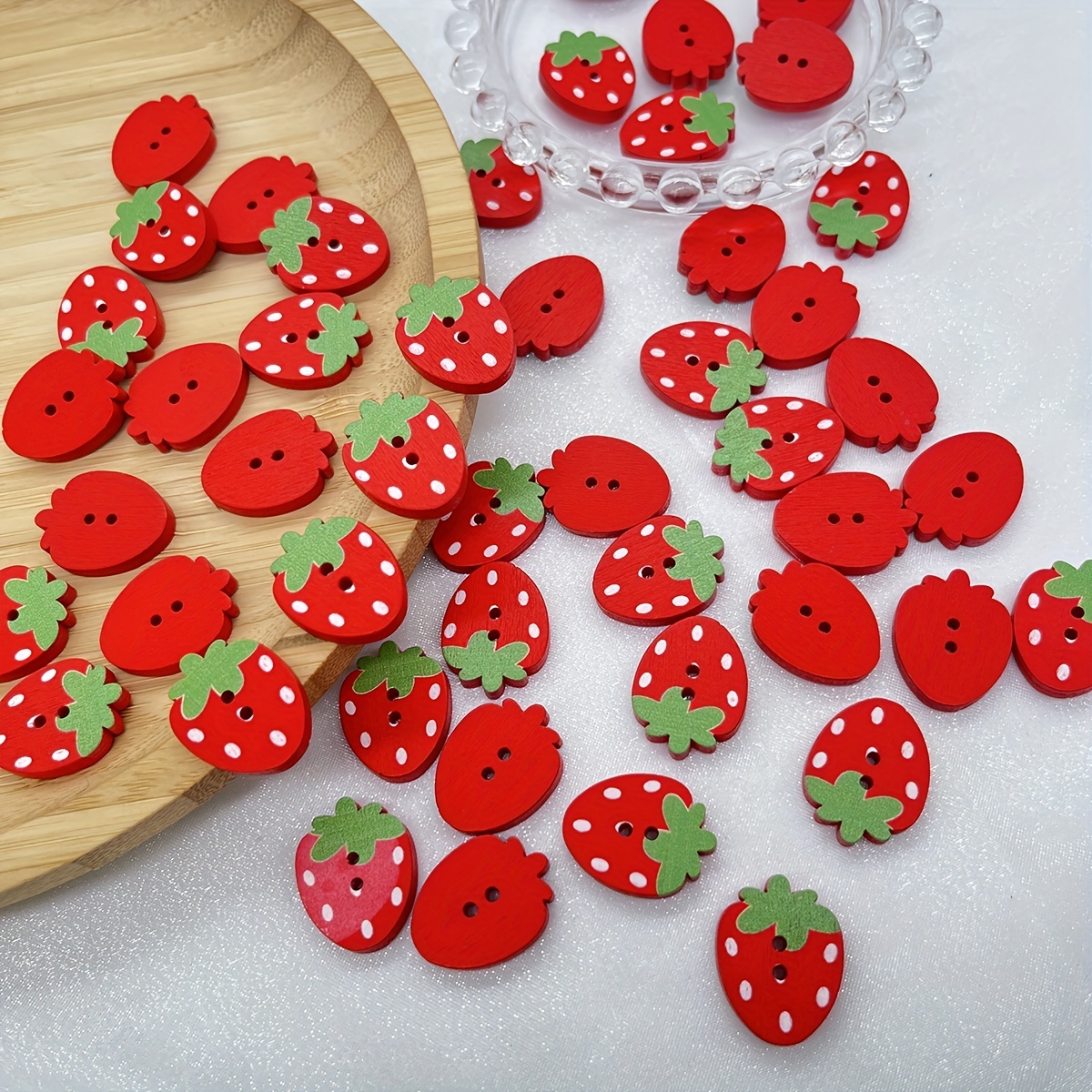  Red Heart Buttons For Sewing, Handmade Large Decorative Pieces  : Handmade Products