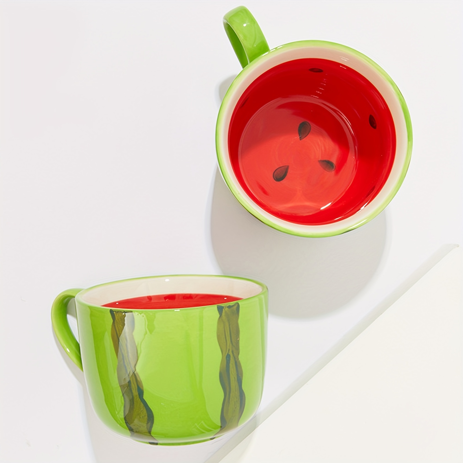 Fruit Pattern Coffee Mug Ceramic Coffee Cups Watermelon - Temu