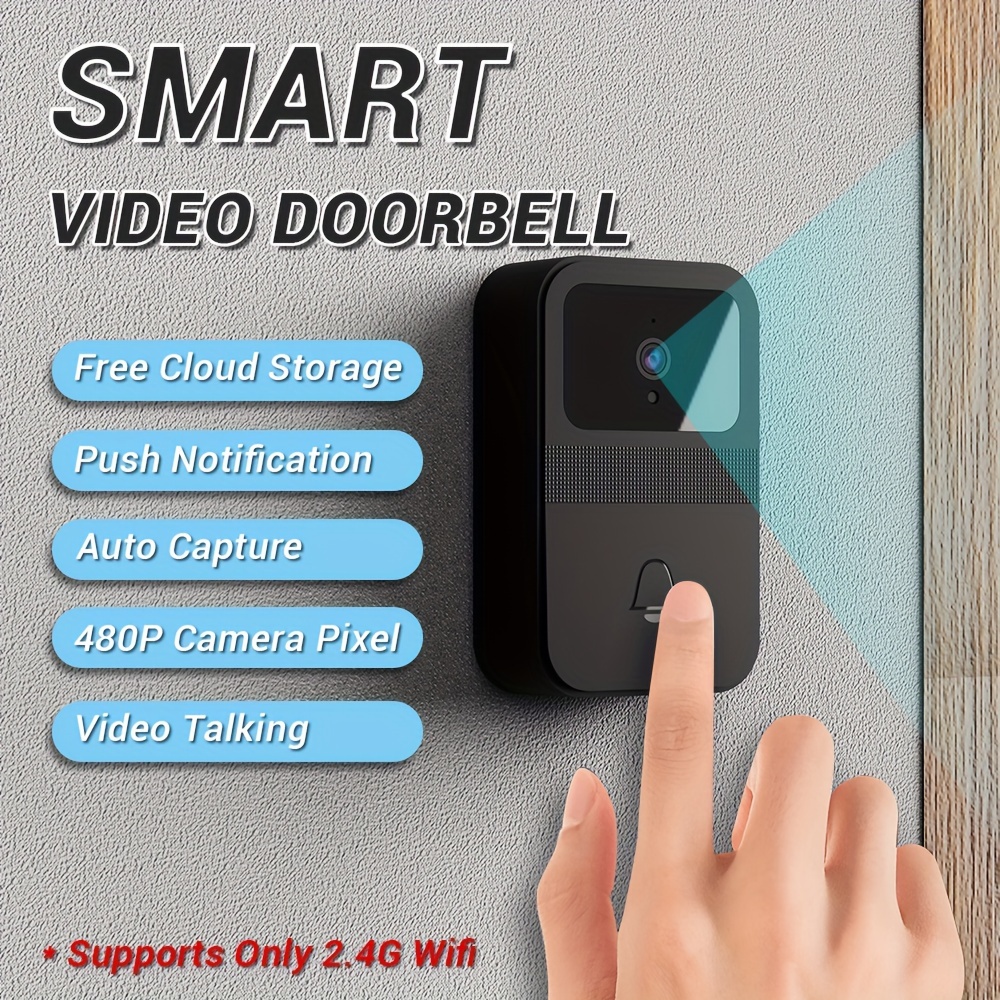 Timbre inalámbrico Vídeo Smart WiFi Bell con Cámara Intercom