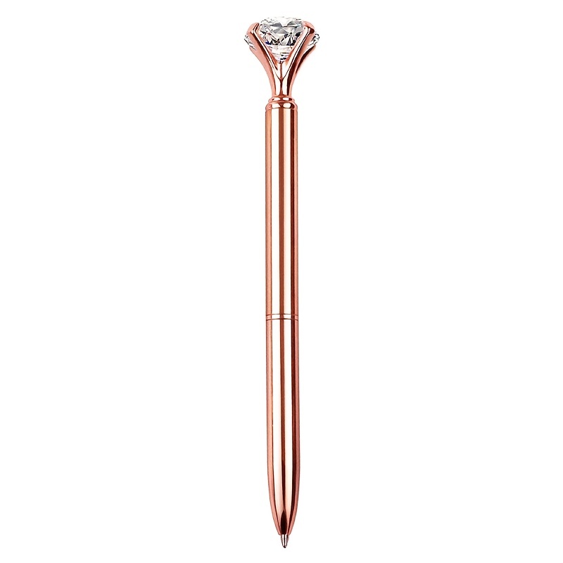 Large Rhinestone Crystal Pen Bullet Ballpoint Pen Creative - Temu
