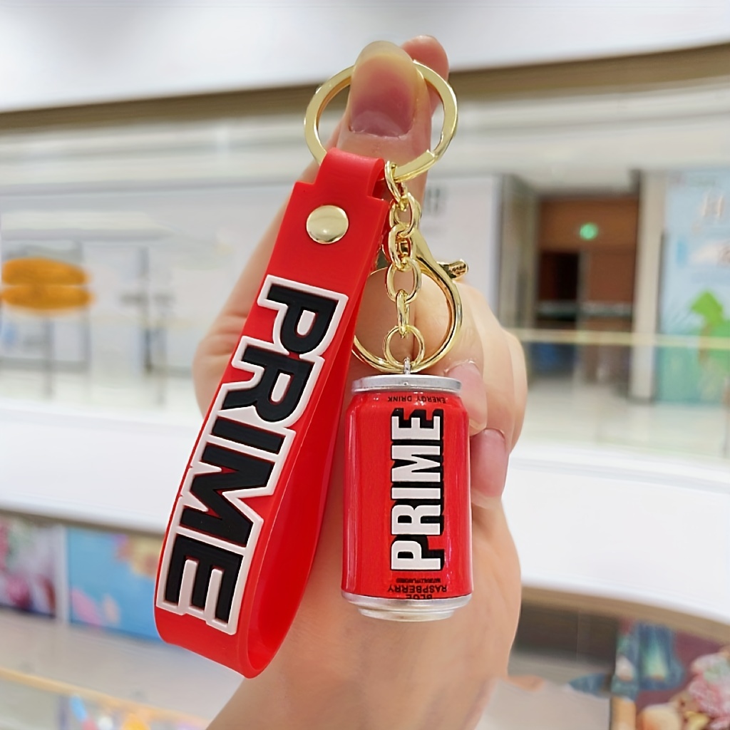 1pc Cartoon Cute Mini Beverage Charm Keychain, Stylish Drinking Bottle Keychain, Creative Car Bag Accessory, Fun and Practical for Men,Temu