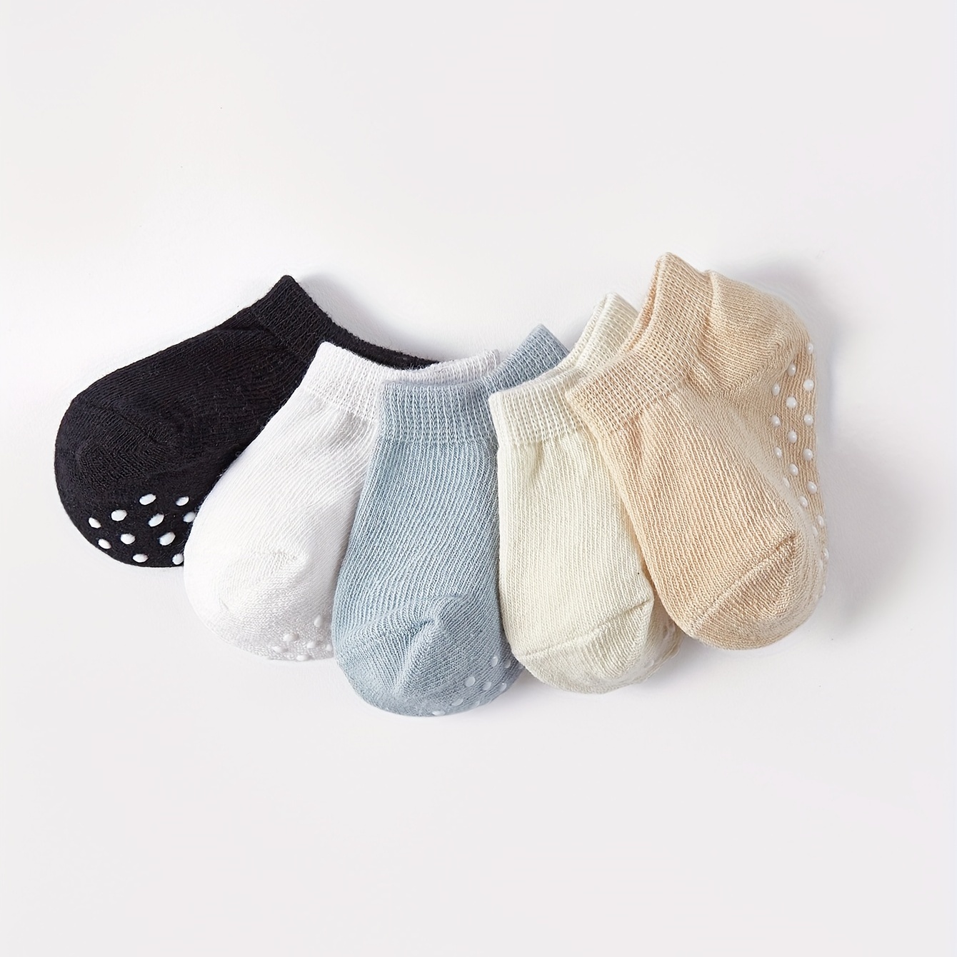  5 pares de calcetines invisibles para bebés y niños pequeños, 5  pares estilo A : Ropa, Zapatos y Joyería