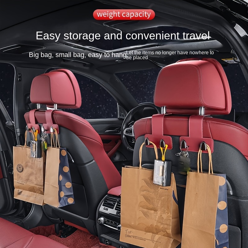 Universal Car Hook Seat Back Multifunctional Pu Leather - Temu