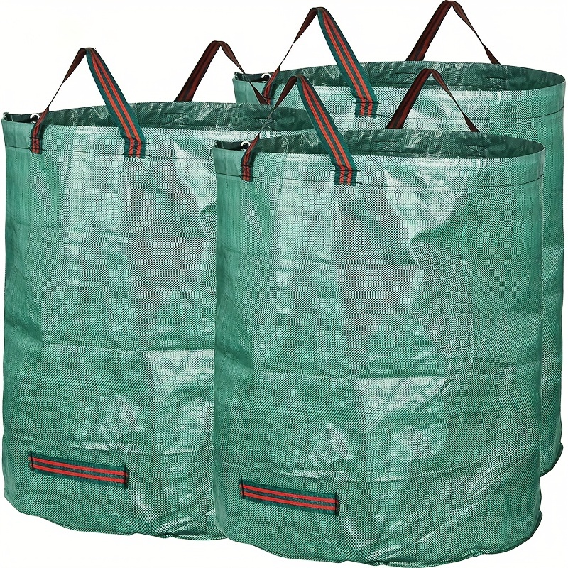 Leaf Bags+ Gloves, Garden Leaf Bags, Heavy Duty Garden Garbage Bag With  Handle, Green Garden Trash Bag, Reusable And Durable Garden Leaf Storage Bag,  Yard Waste Bags, Halloween Pumpkin Leaf Bags, Cleaning