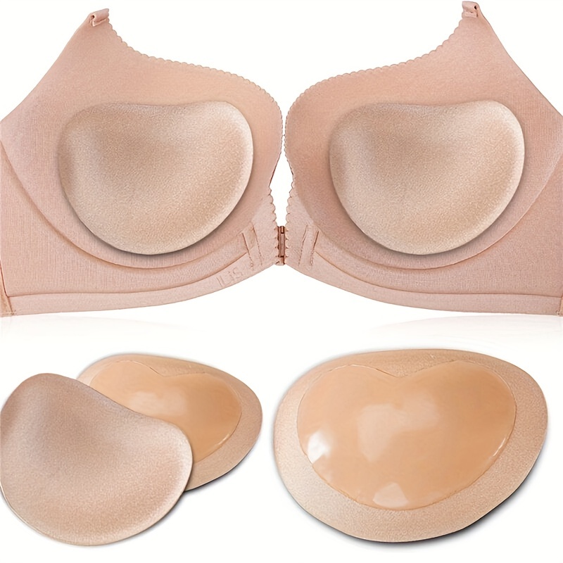 3 Pairs Triangle Shape Removable Sponge Bra pad Breathable Bra Push Up Bra  Breast Insert Pads Breast Enhancers Shaper for Bikini Swimsuit Sports Bra  Yoga Bra : : Clothing & Accessories