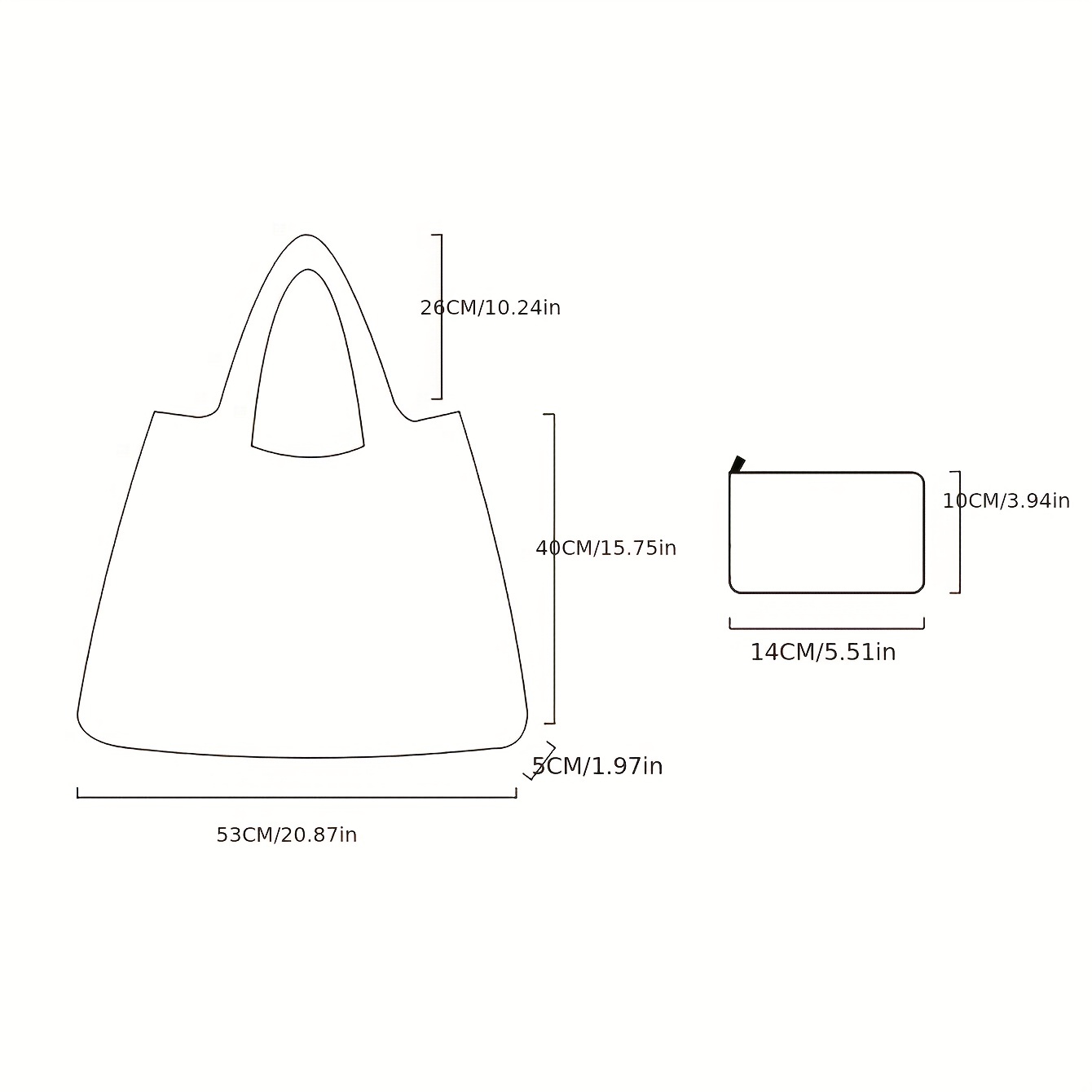 Stylish Printed Shopping Bag Eco Foldable Tote Bag Large Capacity