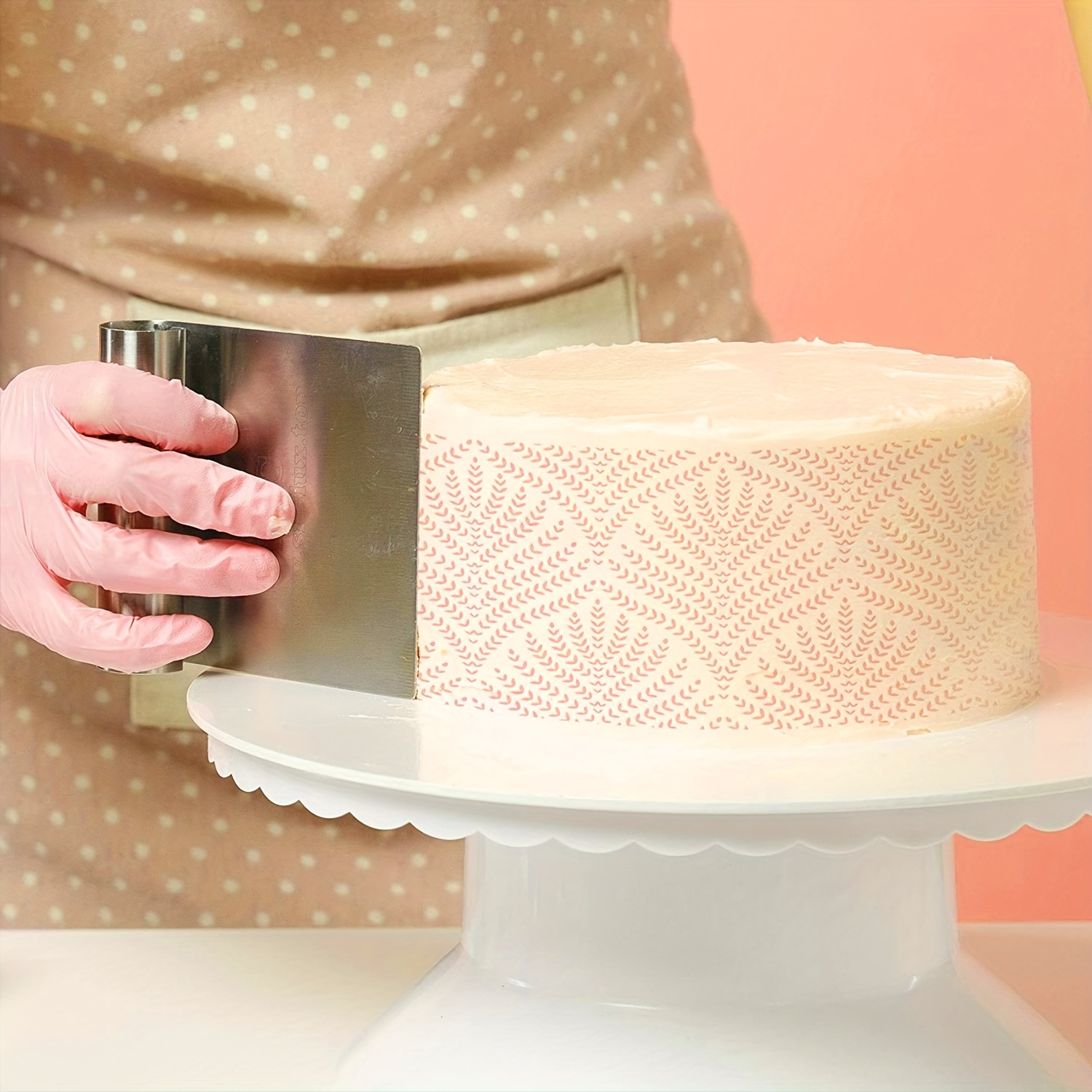 Design / designer pattern cake decorating stencil : : Home &  Kitchen
