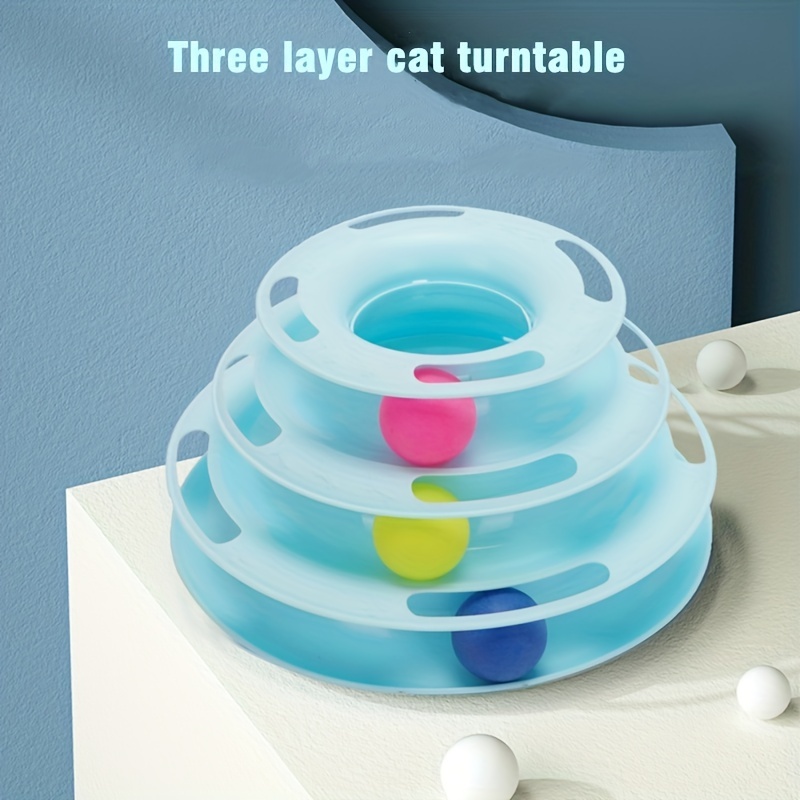 3 tier best sale ball cat toy