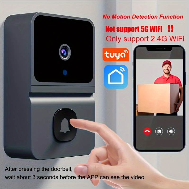 Timbre inalámbrico X3 con cámara y WiFi - Intercomunicador Smart Home  Security - Visión nocturna por infrarrojos y detección de movimiento