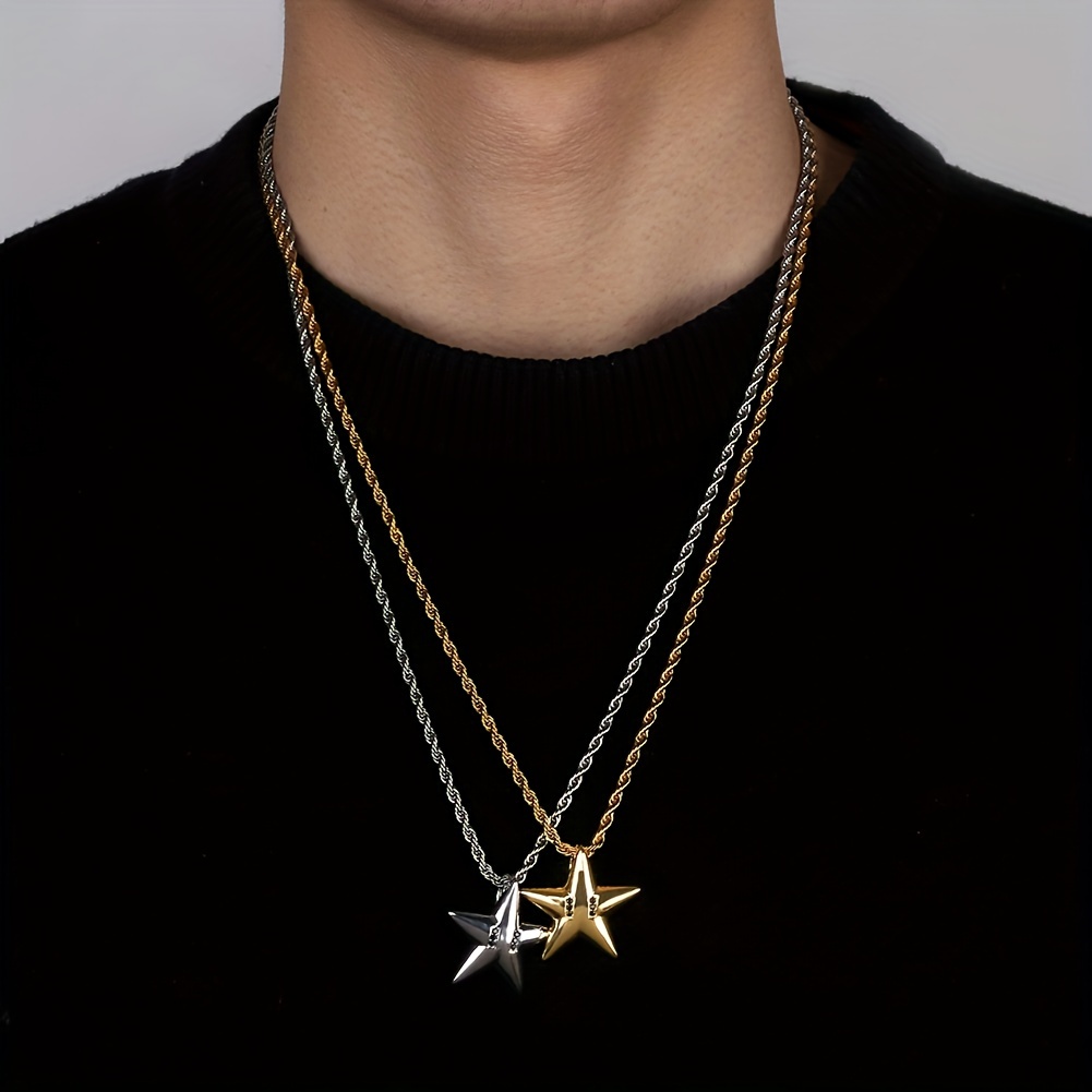 Flawless Star Baguette Medallion CZ Iced Out Pendant