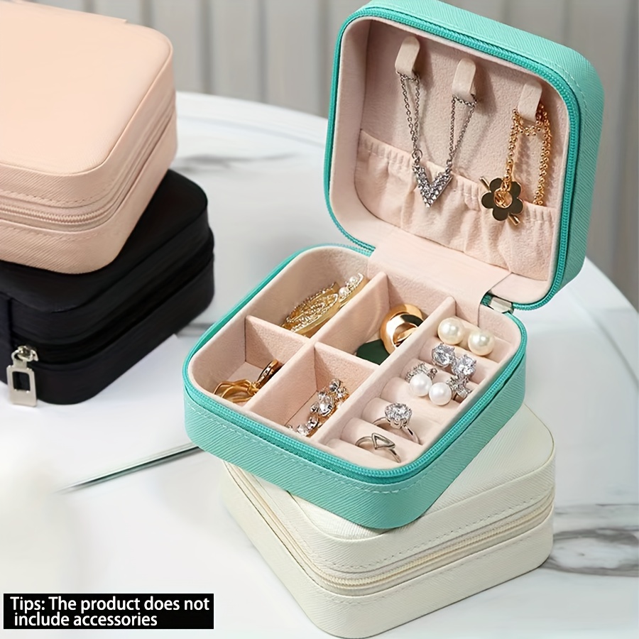 Portable Jewelry Boxes Rings Pendants Earrings Necklaces - Temu Philippines