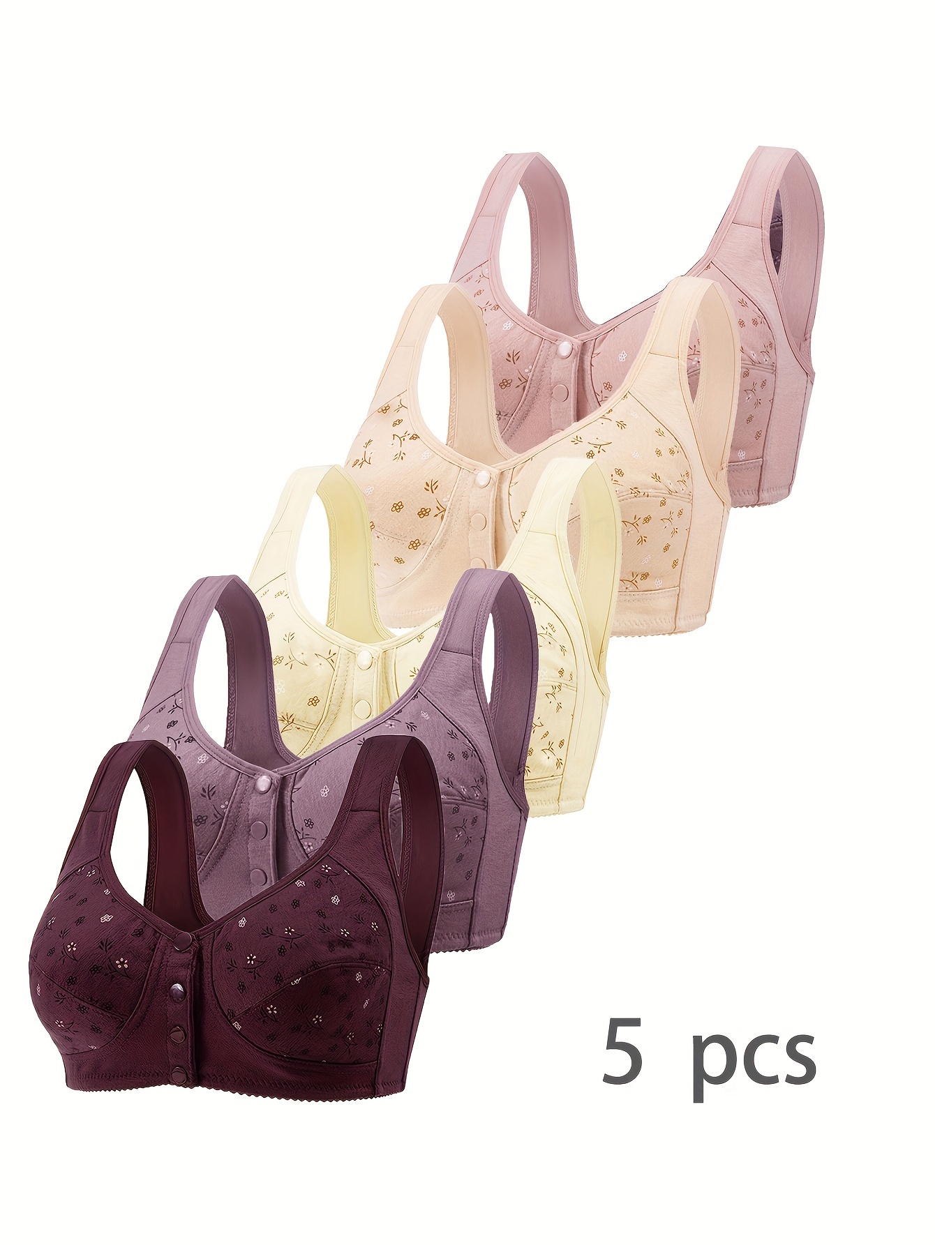 Plus Size Women's Push Bra Lace Comfort Padded Bra Brassiere - Temu Canada