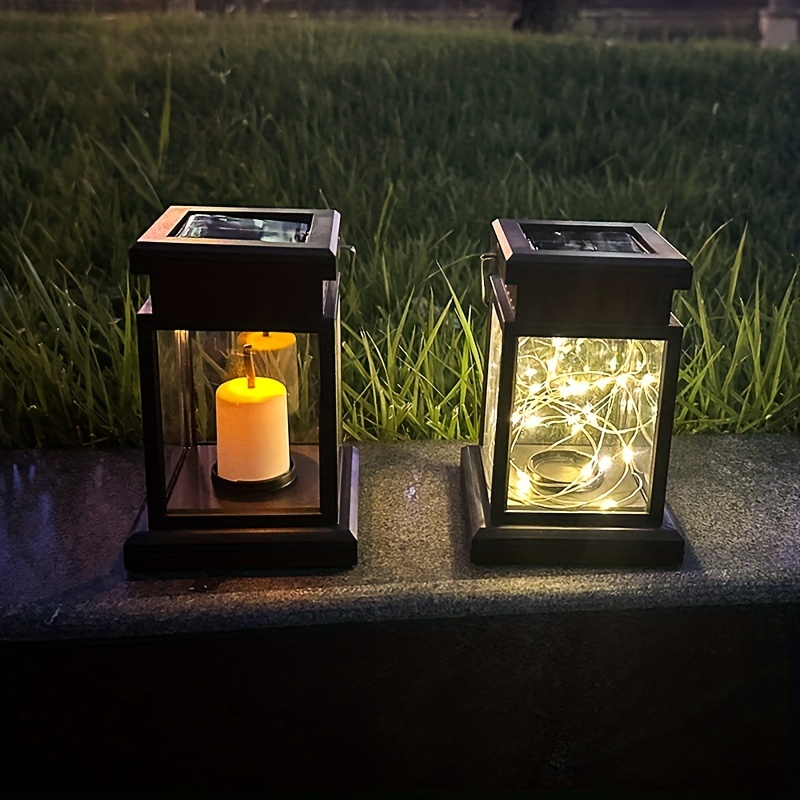 Hanging Solar Lanterns Outdoor Solar Candle - Temu