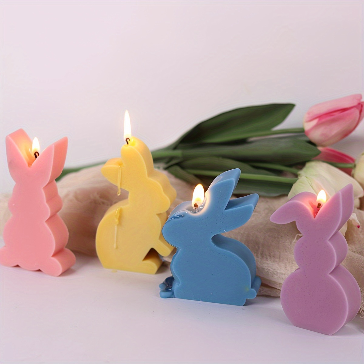 1pc Molde de silicona para velas perfumadas de búho pequeño 2.01 * 1.85  pulgadas