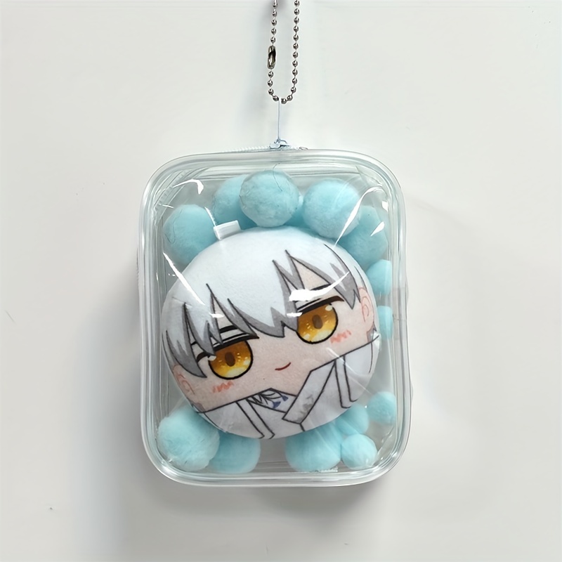 Transparent Mini Girl Showing Storage Little Small Toys Circle Pouch Clear  Outdoor Bag For Pop Mart Anime Cartoon Dolls