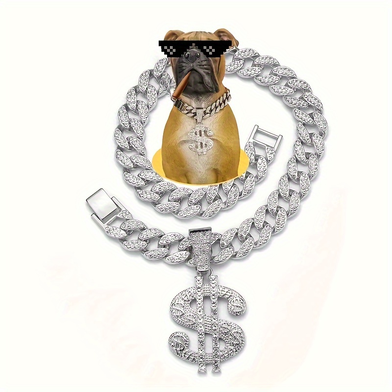 Fake diamond outlet dog collars