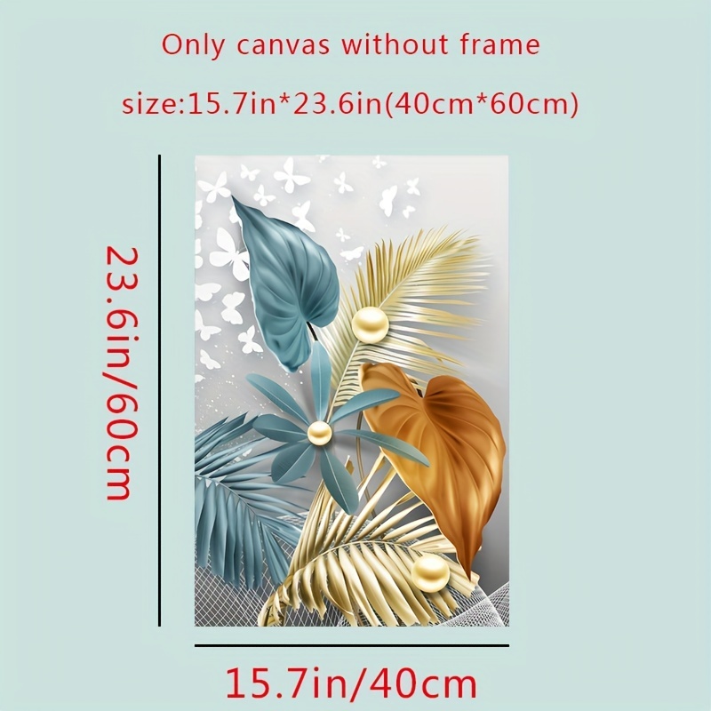 3pcs 15.7*23.6in/40cm*60cm Pintura Lienzo Arte Pared Hojas - Temu